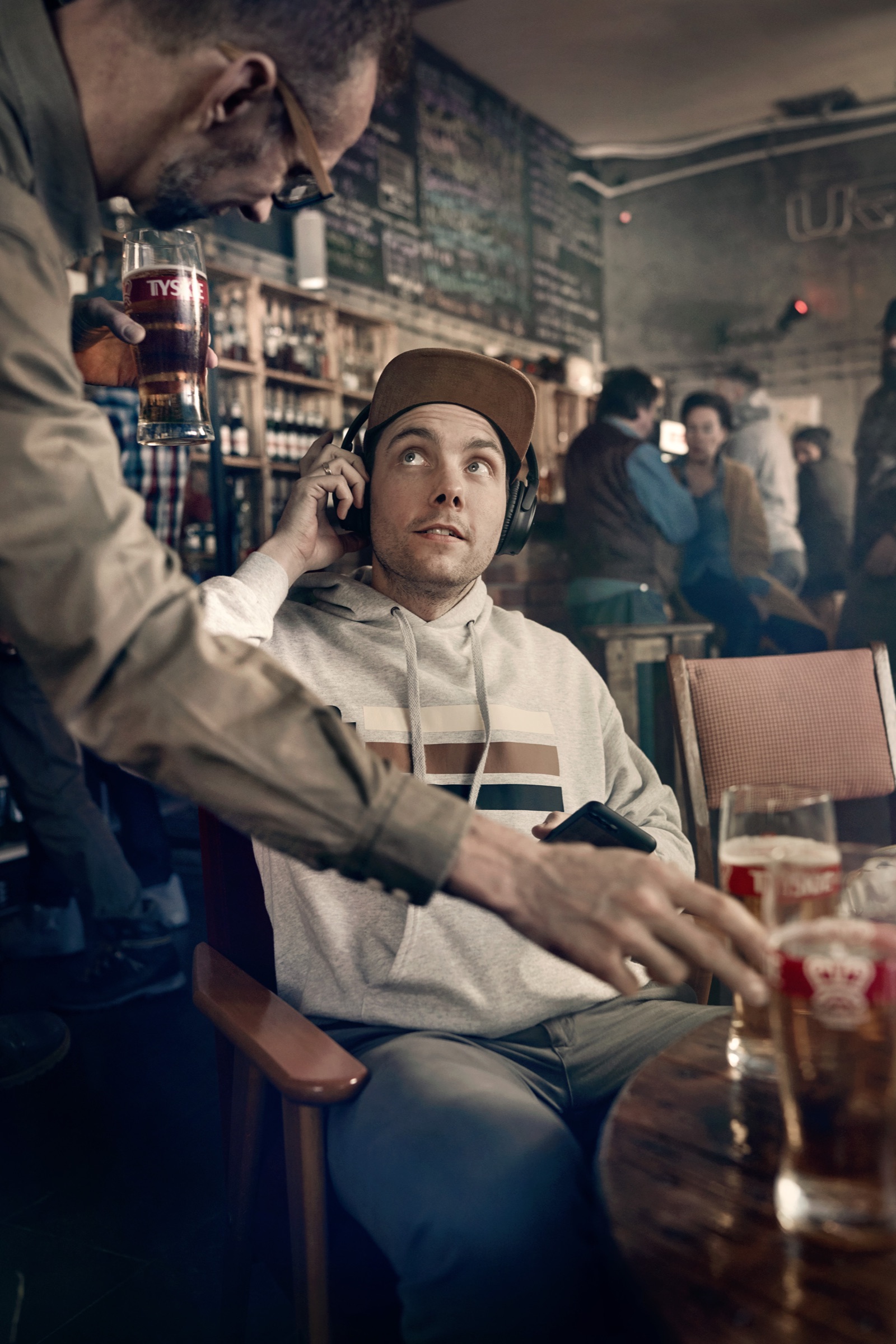 Real person — bar atmosphere